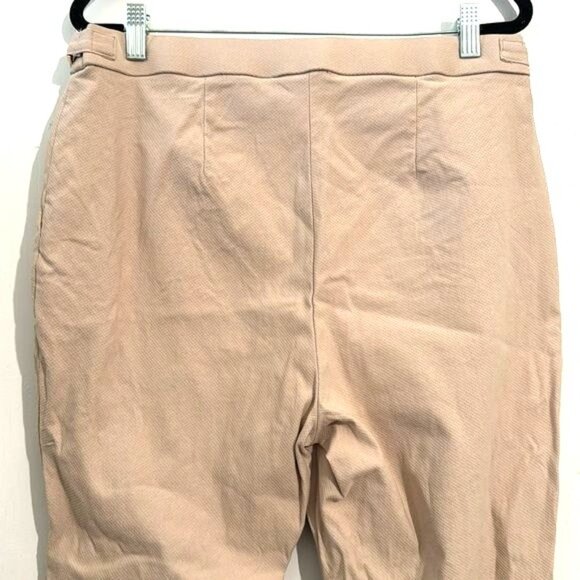 Ellen Tracy Womens Beige Slim Fit Trousers US L - Picture 7 of 9